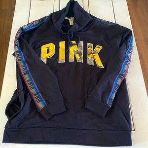 Pink sweater size M sequins